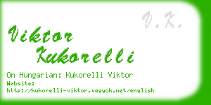 viktor kukorelli business card